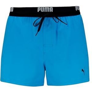 PUMA Swim Men Logo Short Length Swim Shorts 1P, Speed Blue, L