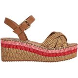 Sandalen - 3-Kleurig - Ronde Open Teen - Kruisbanden - Rubberen Zool