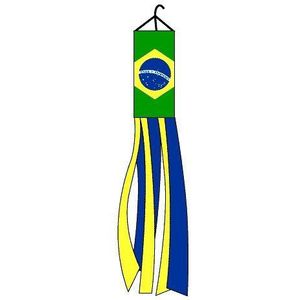 Brazilië WINDSOCK vlag 3' - Braziliaanse WINDSOCKS vlaggen 150 cm - AZ FLAG