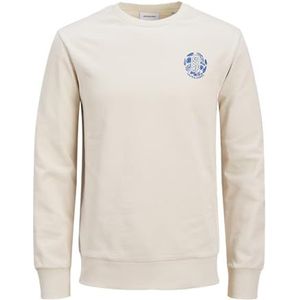 Jack & Jones - Jjone Color Summer Sweatshirt - Lichtbeige - Heren - Ronde Hals