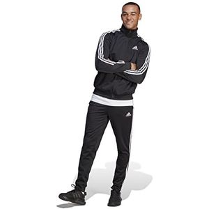 adidas heren Trainingspak Basic 3-Stripes Tricot Tracksuit, Zwart, XXL