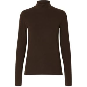 Basic - Hoge Hals Top - Lange Mouwen - Slim Fit