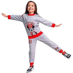 CERDÁ LIFE'S LITTLE MOMENTS Minnie Mouse, 2-delig, sweatshirt en broek, officieel gelicentieerd product, Disney, grijs, regular voor meisjes, Gris, 3-4 Jaren
