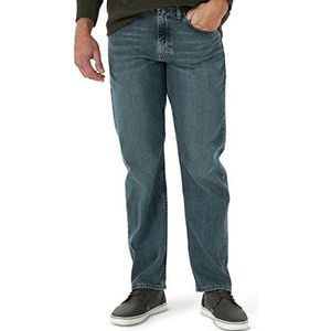 Wrangler Free-to-Stretch jeans voor heren, losse pasvorm, grijs getint, 34W/30L
