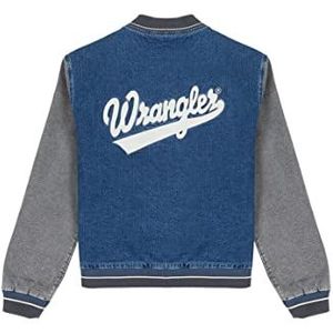 Wrangler Heren Baseball Denim Jacket, lila, XXL