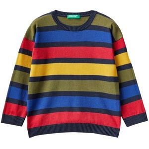 United Colors of Benetton Trui voor kinderen en jongens, Righe Multicolori 955, 24 Maanden