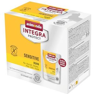 animonda Integra Protect Kattengevoelig, dieet kattenvoer, natvoer bij voedselallergie, met kip, 8 x 85 g