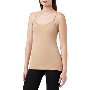 Luigi di Focenza Dames Top 1713, 2-pack, beige (huid-zwart 782/001), 42 NL