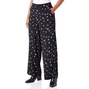 ICHI Dames Ihelima Pa vrijetijdsbroek, 201750/Black Flower 1, 36