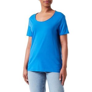 Basic T-shirt, blauw, M