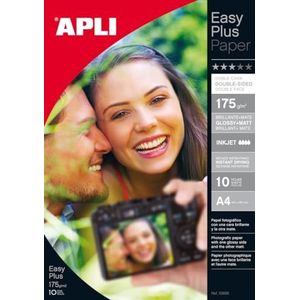Apli - FotoBright - Fotopapier - A4 - Dubbelzijdig - 175 gr - 10 Vellen