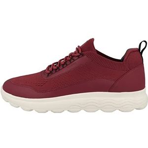 Geox Heren U SPHERICA Sneaker, DK RED, 42 EU, Dk red., 42 EU