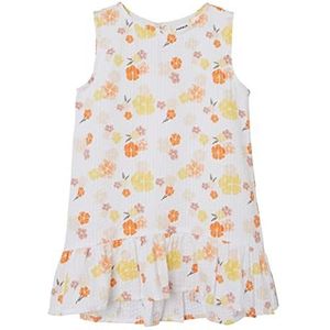 Bestseller A/S NMFHIFLOWER Spencer Jurk, Helder Wit, 110, wit (bright white), 110 cm