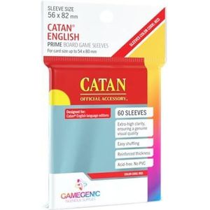 GAMEGEN!C - Prime Catan-Sized Sleeves 56x82mm (50), Clear (GGS10072ML)