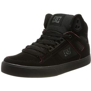 DC Shoes Pure Leather High-Top Sneakers voor heren, zwart, 40 EU