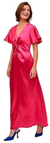 Jurk - Maxi-Lengte - V-Hals - Korte Mouwen - 100% Polyester