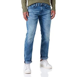 MUSTANG Oregon Tapered Jeans voor heren, Mittelblau 313, 40W x 34L