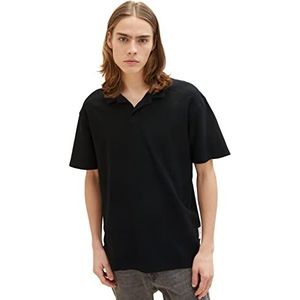 TOM TAILOR Denim Uomini Poloshirt 1035284, 29999 - Black, XL