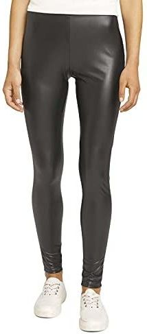 TOM TAILOR Denim Dames Leggings in lederlook 1027557, 14482 - Deep Black, XL