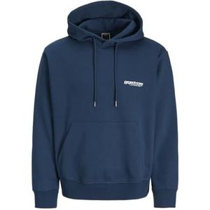 JACK & JONES Jcounion Print Sweat Hood Noos, titanium, XS