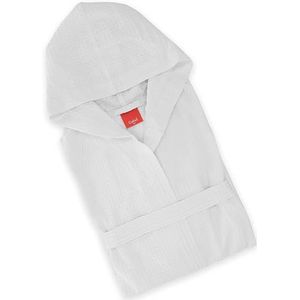 Vork badjas met capuchon.