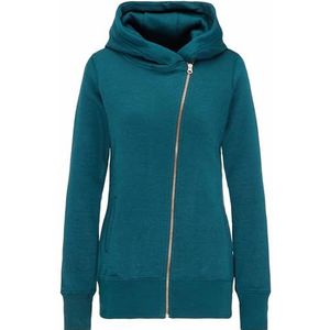 myMo Sweatjack dames 12301503, smaragdgroen, XS