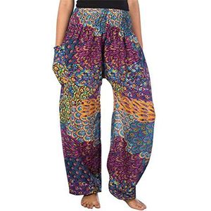 Lofbaz - Harembroek - Rookband - Bloemenprint - Pauw