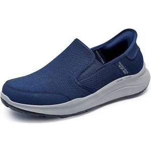Skechers Heren Handsfree Slip-ins Equalizer 5.0 DRAYZE Sneaker, Navy Mesh/Duraleather, 9 UK, Navy Mesh Duraleather, 43 EU