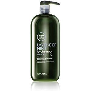 Paul Mitchell Tea Tree Lavender Mint Moisturizing Shampoo - vochtinbrengende shampoo voor droog, beschadigd haar, weldadige haarwas, 1 l (1 stuk)