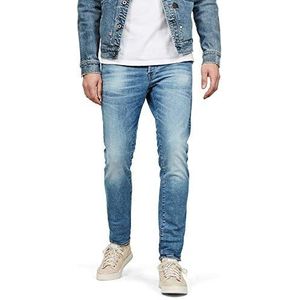 G-Star Raw 3301 Slim Fit Jeans heren, Blau (Authentic Faded Blue B631-a817), 25W / 32L