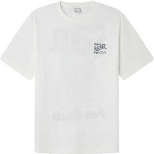 SPRINGFIELD T-shirt voor heren, Ivoor, M