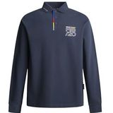 Red Bull Racing X Pepe Jeans Heren RBR Fashion Placket LS Polo Polo, Blauw (Dulwich Blauw), L, Blauw (Dulwich Blue), L