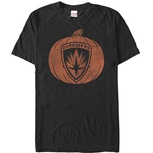 Marvel Unisex Gotg Classic Guardians Pumpkin Organic T-shirt met korte mouwen, zwart, M