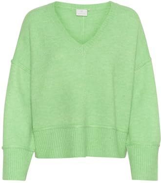 KAFFE - Damestrui - V-hals - Relaxed Pasvorm - Lange Mouwen - Spring Bouquet Melange