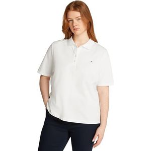 Tommy Hilfiger Regular Fit poloshirt met korte mouwen voor dames, Wit, 74
