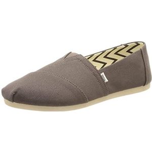 TOMS Alpargata Loafer Flat voor dames van gerecycled katoen, Ash gerecycled katoenen canvas, 37 EU