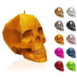 Candellana Skull Kaars - doodshoofdkaars - schedel decoratie - doodskop decoratie - Halloween decoratie - gothic decoratie - grunge decoratieve kaars - heavy metal deco - grunge kamer decor