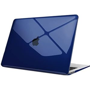 Fintie Hoes Compatibel met MacBook Air 13 A2337 M1/A2179/A1932 (2018-2020 Laat los), Hoogwaardige Beschermhoes Snap Case Compatibel met MacBook Air 13"" Retina Display Touch ID, Blauw (Clear)