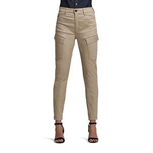 G-Star Raw dames Broek High G-vormige cargo skinny broek Wmn , Beige (Khaki C105-367), 29W / 32L