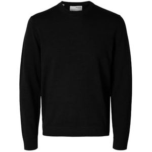 Selected - Gebreide Trui - Groen - 100% Merinowol
