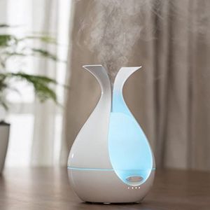 Zen'ArÃ´me Zen'Aroma etherische olie, Hera, ultrasoon, aromatherapie, koudediffusor, elektrische luchtbevochtiger, led-verlichting, personaliseerbaar, modern design, stil en compact, wit