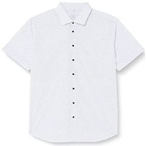 Seidensticker Men's Shaped Fit Shirt met korte mouwen, lichtblauw, 45, lichtblauw