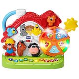 Chicco Ma Boerderij, tweetalig, Frans/Engels, boerderij met tonen en licht, 3 speelmogelijkheden, elektronisch educatief speelgoed voor kinderen van 1 tot 4 jaar