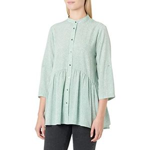 DreiMaster Klassik Dames tuniek, lichtmint wolwit, M