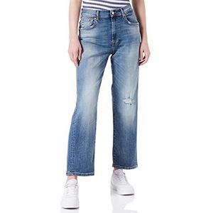 7 For All Mankind Women's The MODERN Straight Jeans, Lichtblauw, Regular