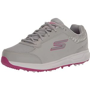 Skechers Heren Prime Relaxed Fit Spikeless Golfschoen, Grijs/Roze, 41 EU