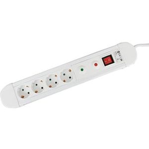 4 stopcontacten met overspanningsbeveiliging BLANC: de perfecte oplossing voor uw huis - Garandeert veiligheid en functionaliteit bij elke verbinding. Elegant en praktisch ontwerp voor elke kamer.