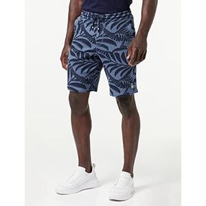 Original Penguin Heren Shrt FLC Printed Casual Shorts, Bering Zee Heide, XL