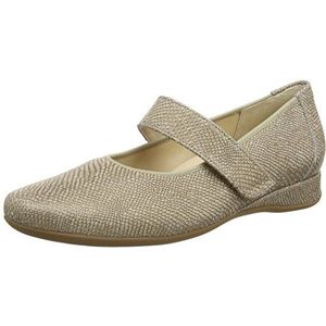 Hassia Petra voor dames, brede G gesloten ballerina's, Beige 1700 Beige, 36 EU