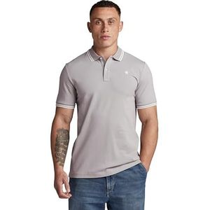 G-Star Raw Dunda Slim Stripe Polo S s Polo's T-shirts Heren - Polo shirt - Lichtgrijs